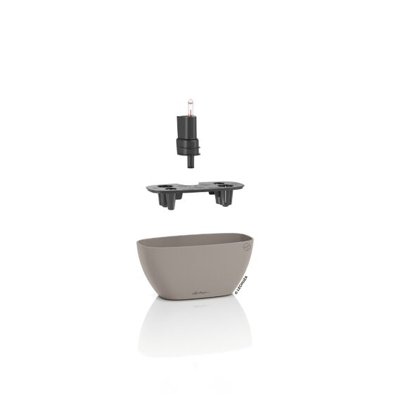 LECHUZA Navio Color 10 Επιτραπέζια Γλάστρα 29x14x14cm Αυτοποτιζόμενη με Δοχείο Φύτευσης Sand Brown Γερμανίας