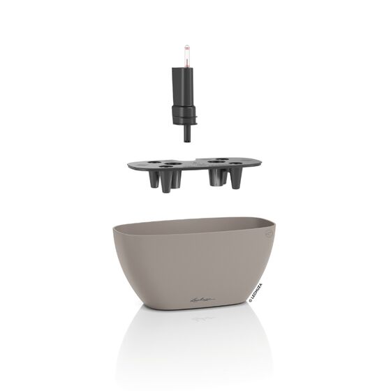 LECHUZA Navio Color 20 Επιτραπέζια Γλάστρα 39x19x18cm Αυτοποτιζόμενη με Δοχείο Φύτευσης Sand Brown Γερμανίας