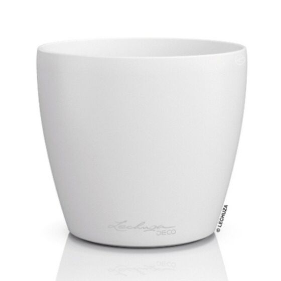 LECHUZA Cachepot Deco 35 Επιτραπέζια Γλάστρα Ø35x33cm Λευκή Γερμανίας