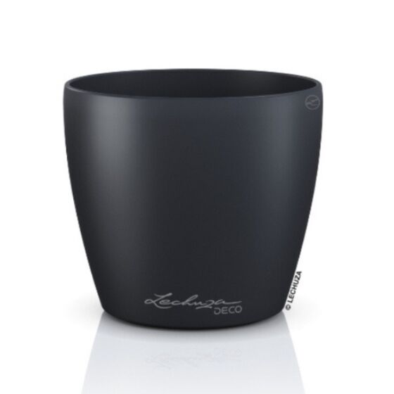 LECHUZA Cachepot Deco 35 Επιτραπέζια Γλάστρα Ø35x33cm Ανθρακί Γερμανίας