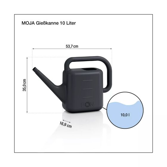 LECHUZA MOJA Ποτιστήρι 54x17x35cm 10lt Πλαστικό Γκρι Γερμανίας