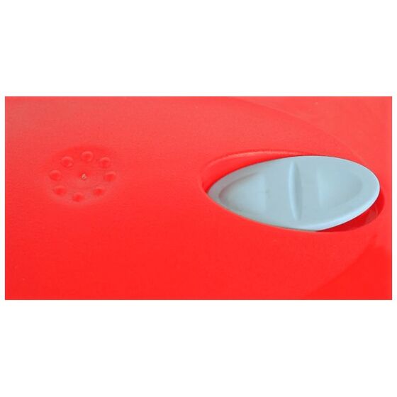 BAMA Ιταλίας Τάπερ-Φαγητοδοχείο 22.5x15.5x9.5cm Ορθογώνιο με Βαλβίδα 2lt Διάφανο Κόκκινο Καπάκι