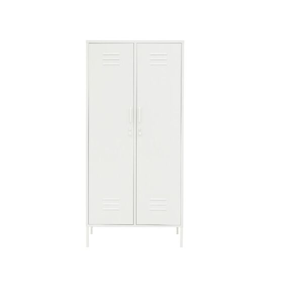 STEELEN COLOR Μεταλλική Ντουλάπα 90x55x190cm Πάχους 0.7mm Εσωτερικού Χώρου με Πόδια Cotton White