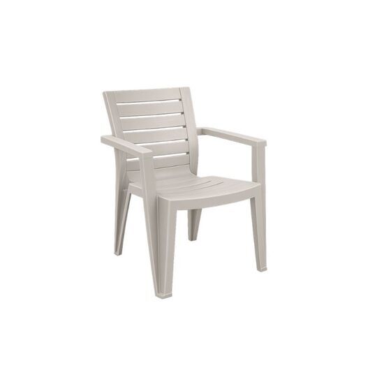 TOOMAX MAREA Καρέκλα Κήπου Στοιβαζόμενη 58.5x61.5x79cm Βάρος 4.03kg Όψη Φυσικού Ξύλου Warm GREY Ιταλίας