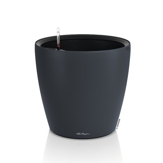 LECHUZA Classico Color LS 50 Επιτραπέζια Γλάστρα Ø49x46cm Αυτοποτιζόμενη με Δοχείο Φύτευσης Ανθρακί Ματ Γερμανίας