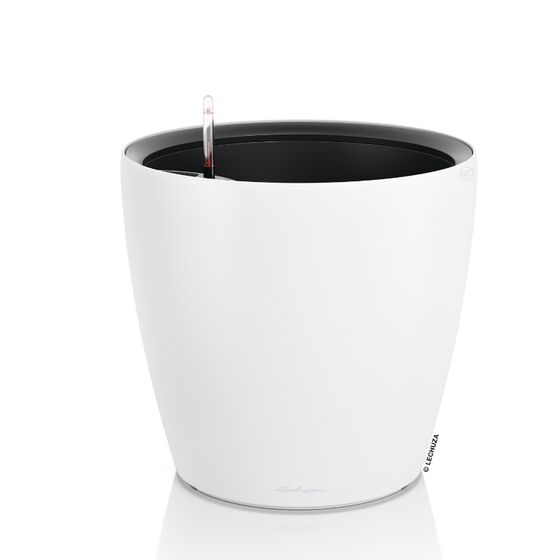LECHUZA Classico Color LS 50 Επιτραπέζια Γλάστρα Ø49x46cm Αυτοποτιζόμενη με Δοχείο Φύτευσης Λευκή Ματ Γερμανίας
