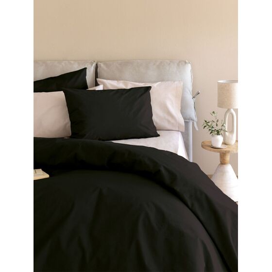 Palamaiki Σεντόνι Διπλό 140x200+32 ETOILE/2 JET BLACK Με Λάστιχο Μαύρο