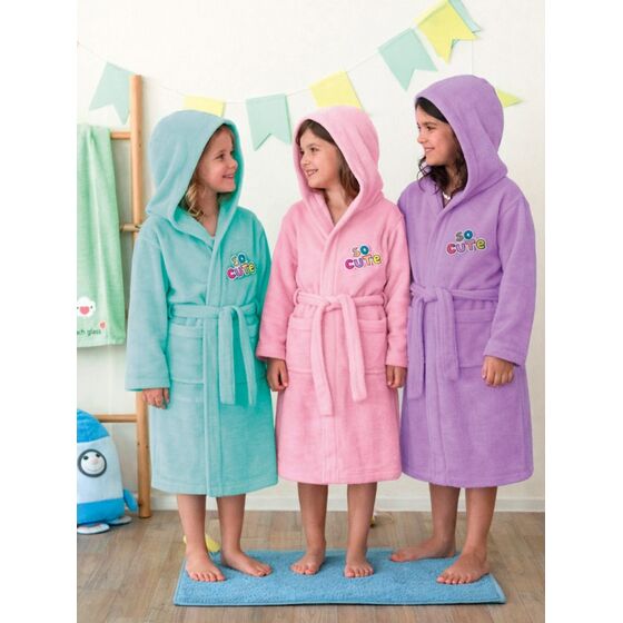 Palamaiki Μπουρνούζι με Κουκούλα Kids Bath CUTE LILAC 6-8 Μωβ