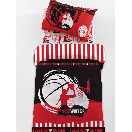 Palamaiki Ζεύγος Μαξιλαροθήκες Olympiacos B.C. 52x72 BC9