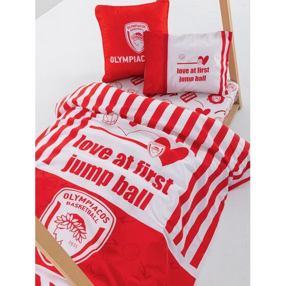 Palamaiki Σετ Σεντόνια Κούνιας Olympiacos B.C. 130x170 BC9