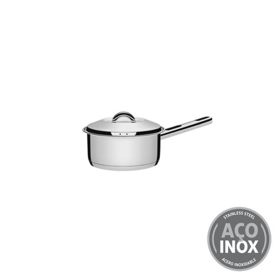 TRAMONTINA Κατσαρολάκι Solar Induction Ø18x11.3cm 1.4L Ανοξείδωτο Ατσάλι με Τριπλή Βάση & Καπάκι 0.9kg