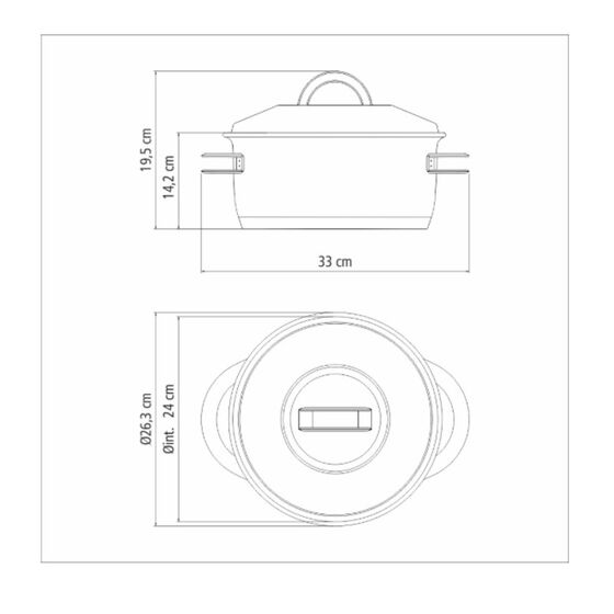 TRAMONTINA Κατσαρόλα Βαθιά Solar Induction Ø24x19.5cm 6.1lt Ανοξείδωτο Ατσάλι με Τριπλή Βάση & Καπάκι 2.9kg