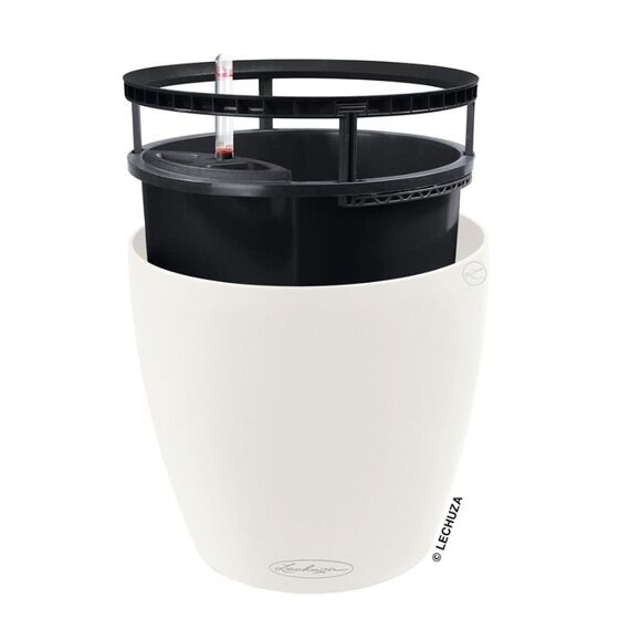 LECHUZA Classico Color LS 50 Επιτραπέζια Γλάστρα Ø49x46cm Αυτοποτιζόμενη με Δοχείο Φύτευσης Λευκή Ματ Γερμανίας
