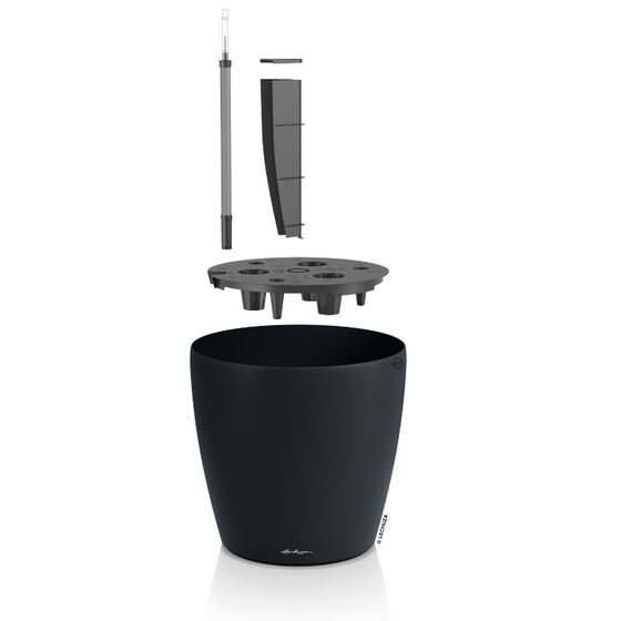 LECHUZA Classico ECO 50 Επιδαπέδια Γλάστρα Ø49x46cm Αυτοποτιζόμενη Dark Grey Γερμανίας