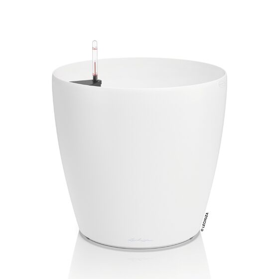 LECHUZA Classico 50 Επιδαπέδια Γλάστρα Ø50x46cm Αυτοποτιζόμενη Λευκή Γερμανίας