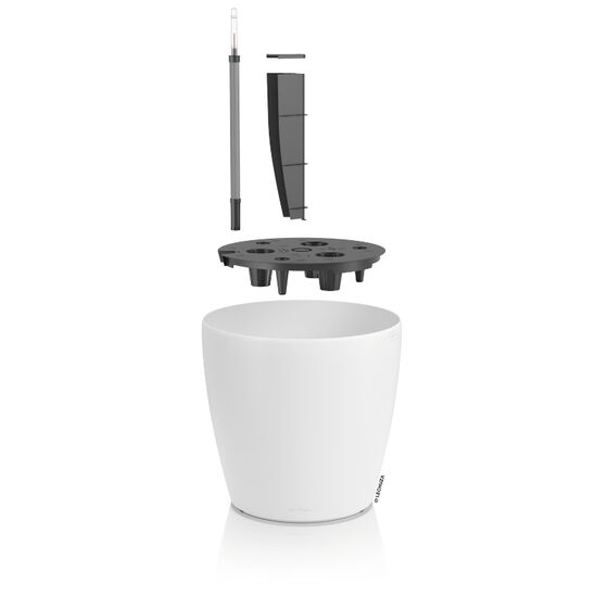 LECHUZA Classico 50 Επιδαπέδια Γλάστρα Ø50x46cm Αυτοποτιζόμενη Λευκή Γερμανίας