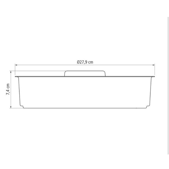 TRAMONTINA Πολυμορφική Φόρμα Brasil Ø27.9x7.4cm2.8lt Αντοχή Starflon Max 3x 0.55kg