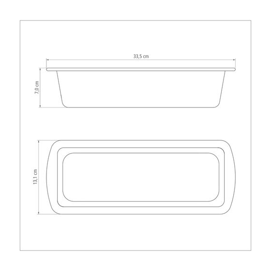 RAMONTINA Αντικολλητική Φόρμα Κεικ-Ψωμί Brasil 33.5x13.1x7.1cm 1.9lt Αντοχή Starflon Max 3x 0.23kg
