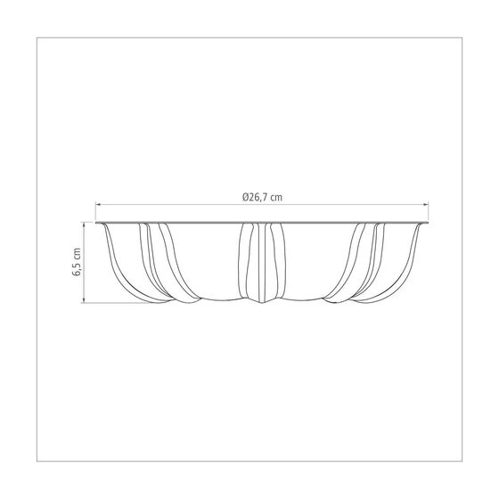 TRAMONTINA Αντικολλητική Φόρμα Κεικ Brasil Ø26.7x6.5cm 2lt Αντοχή Starflon Max 3x 0.23kg