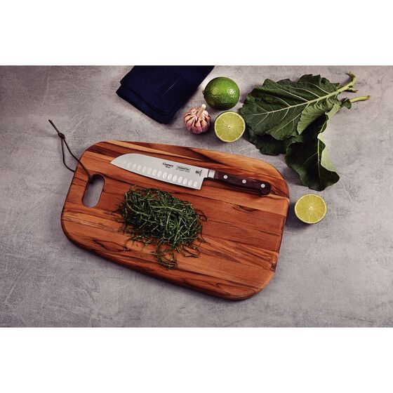 TRAMONTINA Μαχαίρι Santoku με Λεία Λεπίδα 18cm ("7") και Ξύλινη Χειρολαβή Century Wood