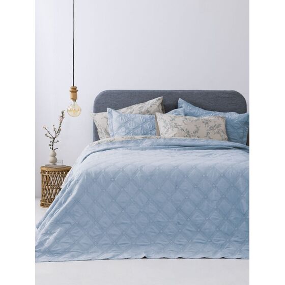 Palamaiki Σετ Κουβερλί ημίδιπλο 180x240 IFIGENEIA DENIM Γαλάζιο
