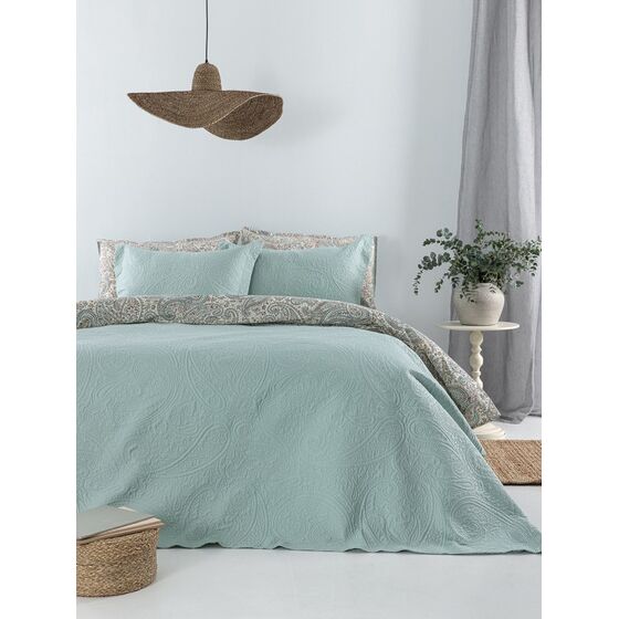 Palamaiki Κουβερλί ημίδιπλο 160x240 ELLA JADE Πράσινο