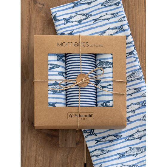 Palamaiki Σετ 3 Πετσέτες Κουζίνας Kitchen Towels 40x70 MH500