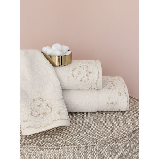Palamaiki Σετ Πετσέτες Towels Collection LIST CREAM Εκρού