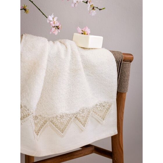 Palamaiki Σετ Πετσέτες Towels Collection PENTE CREAM Εκρού
