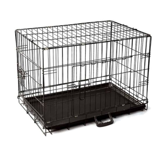 VESTA Συρμάτινο Κλουβί Περιορισμού και Περίφραξης Crate XSmall 52.5x36.5x42cm 3.3kg Μεταλλικό - Πλαστικό Μαύρο