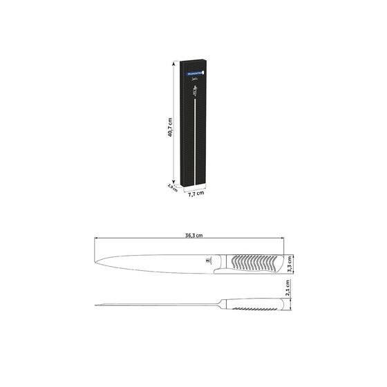 Tramontina Sushi Diamond 22.86cm (9") Μαχαίρι Yanagiba Ανοξείδωτο με Σφυρήλατη Λεπίδα & Ανοξείδωτη Εργονομική Λαβή