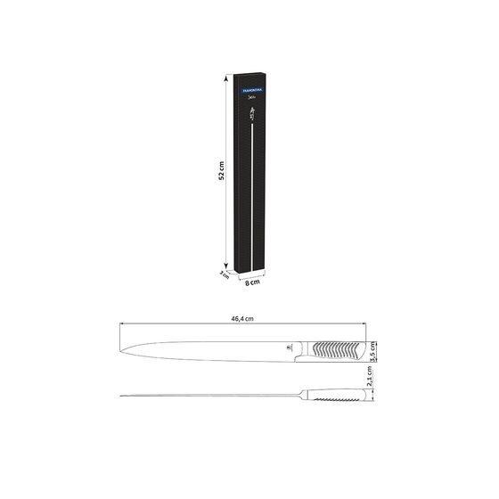 Tramontina Sushi Diamond 33.02cm (13") Μαχαίρι Yanagiba Ανοξείδωτο με Σφυρήλατη Λεπίδα & Ανοξείδωτη Εργονομική Λαβή