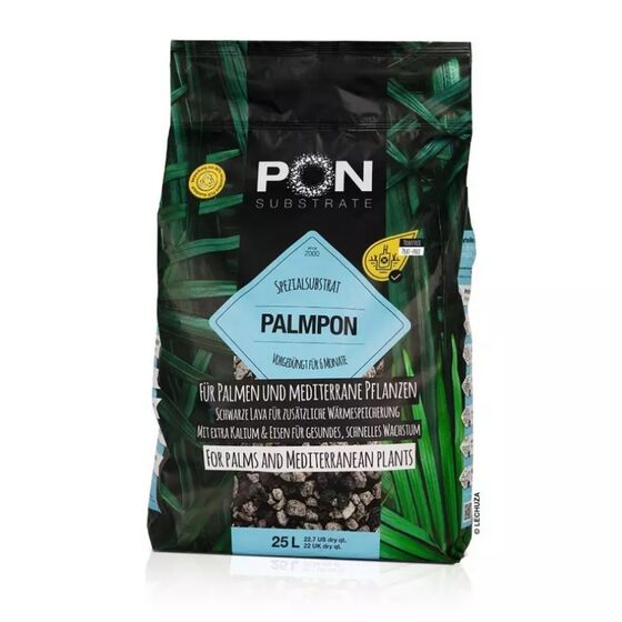 LECHUZA PALMPON Υπόστρωμα Φύτευσης 25lt με Λίπασμα για Φοινικοειδή Τροπικά Μεσογειακά Φυτά για Γλάστρες Lechuza