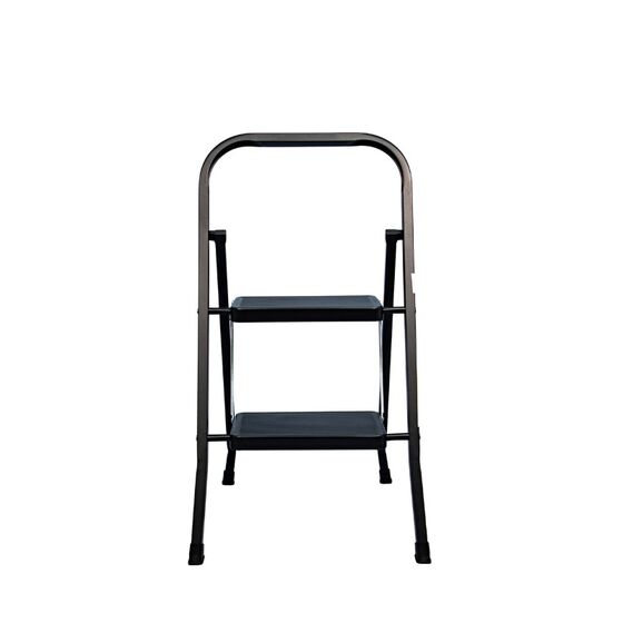 VESTA ΤΙΚΟ Σκαλοσκαμπό Μεταλλικό  45x50x80cm με 2 Σκαλιά MAX Αντοχή 150kg Βάρος 3.3kg Μαύρο