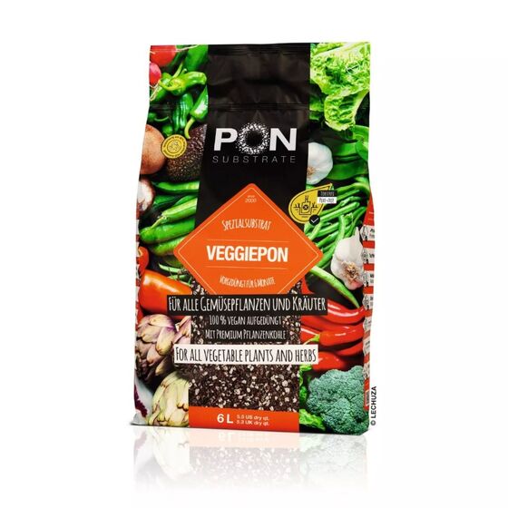 LECHUZA-VEGGIEPON Υπόστρωμα Λαχανικών 6lt για Γλάστρες Lechuza
