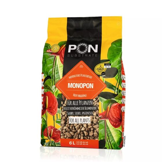 LECHUZA MONOPON Υπόστρωμα Φύτευσης 6lt Γενικής Χρήσης με Ελαφρόπετρα για όλα τα Φυτά και τις Γλάστρες
