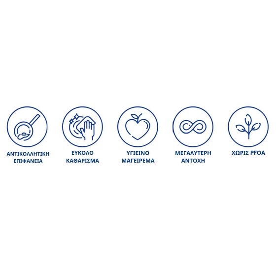 TRAMONTINA Τηγάνι Monaco Induction Ø26 με Αντικολλητική Επίστρωση Starflon Premium - 2lt Μαύρο