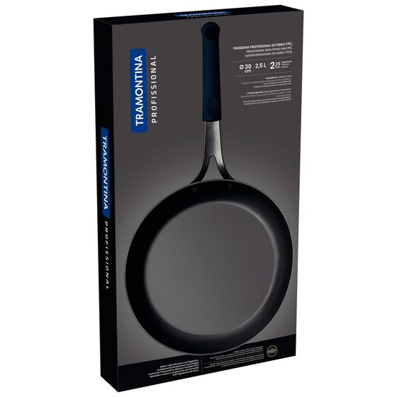 TRAMONTINA Τηγάνι Professional από Μαντέμι Iron Ø30 Durprotect - 2.5lt Μαύρο