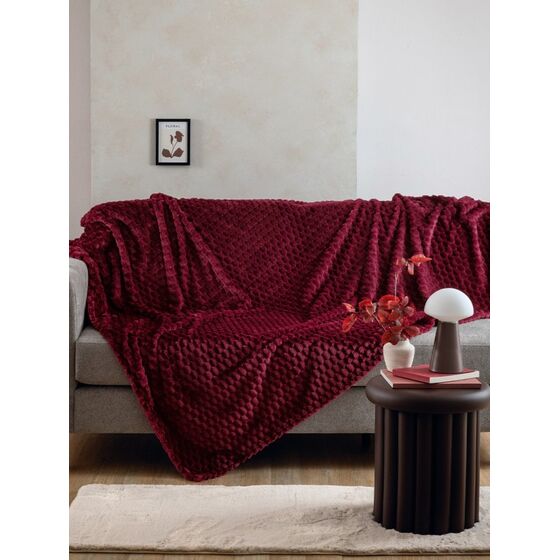 Palamaiki Κουβέρτα Fleece 160x220 ASTER WINE Μπορντό