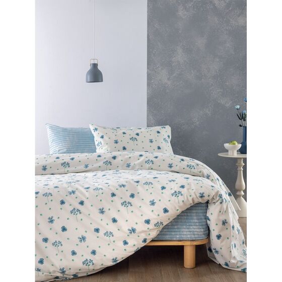Palamaiki Σετ Παπλωματοθήκη Υπέρδιπλη Fashion Life 230x250 FL6314 Μπλε