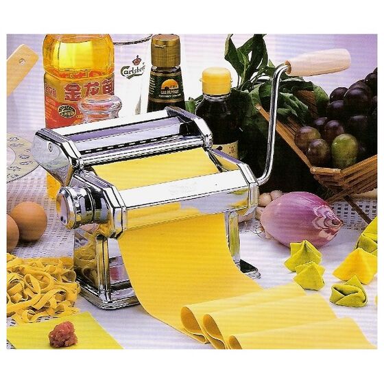 VESTA Μηχανή Φύλλου και Ζυμαρικών INOX 21x20x15cm Διαιρούμενη Max Πλάτος Ζύμης 14.5cm Βάρος 2.8kg