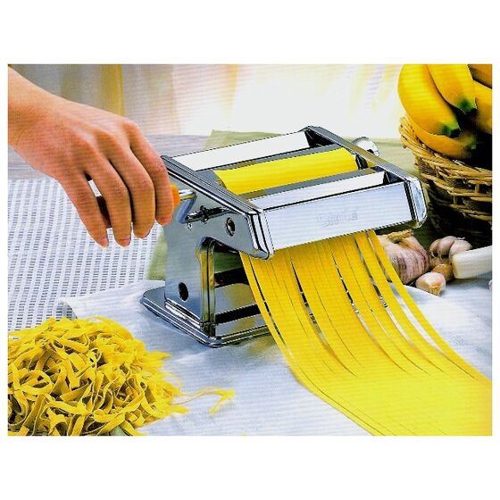 SHULE Μηχανή Φύλλου και Ζυμαρικών INOX 21x19x14cm Συμπαγής Max Πλάτος Ζύμης 14.5cm Βάρος 2.73kg