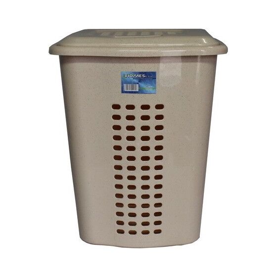 Καλάθι Απλύτων 52lt 43x36x55cm Μπεζ Γρανίτης