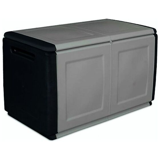 ARTPLAST Ιταλίας Μπαούλο 96x53x57 230lt Αποθήκευσης Πλαστικό MASSIF 11kg Μαύρο/Γκρι CUBE