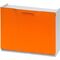 Παπουτσοθήκη Πλαστική Συναρμολογούμενη 3σε1 Σύνθεση 51x17.3x123cm UNIKA Πορτοκαλί ARTPLAST Ιταλίας