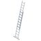 Σκάλα Αλουμινίου 2x11 Σκαλιά Αναπτυσσόμενη 5,17m  Διπλή-Σχήμα ''Λ'' με Βάση Στηρίγματος 12.5kg Αντοχή 150kg SN7211