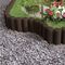 Ρολ Μπαρ - Φράχτης Κήπου Σετ 6 Τεμαχίων MAX Μήκος σε Ευθεία 2.3m ΜΑΧ Διάμετρος Ø80cm Πλαστικό Καφέ BAMA Ιταλίας