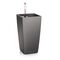 LECHUZA Maxi-Cubi Επιτραπέζια Γλάστρα 14x14x26cm Αυτοποτιζόμενη με Δοχείο Φύτευσης ΑΝΘΡΑΚΙ Γερμανίας