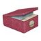 ORDINETT ITALY Κουτί Αποθήκευσης Ρούχων 48x36x19cm TNT 33lt 0.88kg BORDEAUX BOX MEDIUM Μπορντό Πουά