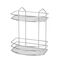 TEKNO-TEL Ραφιέρα Μπάνιου 2όροφη 24x15x30cm Πάχος Ø4mm Βάρος 0.6kg Επιχρωμιωμένο Ατσάλι